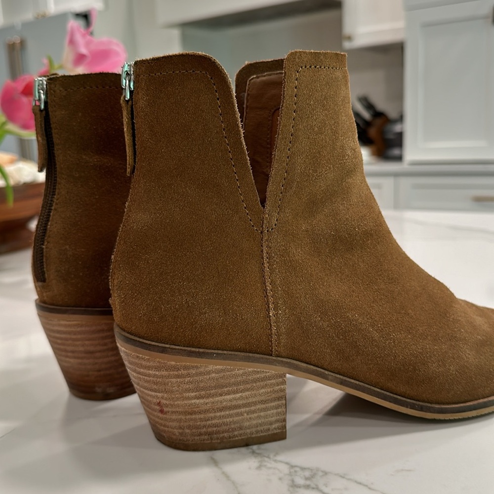 Lisa Vicky western boots brown suede size 11